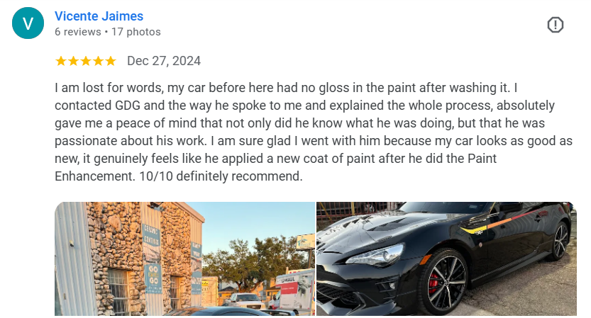 Google Review Screenshot 1